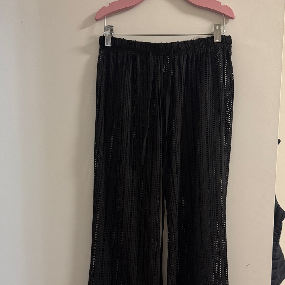 Elegant Black Swim Coverup Pants